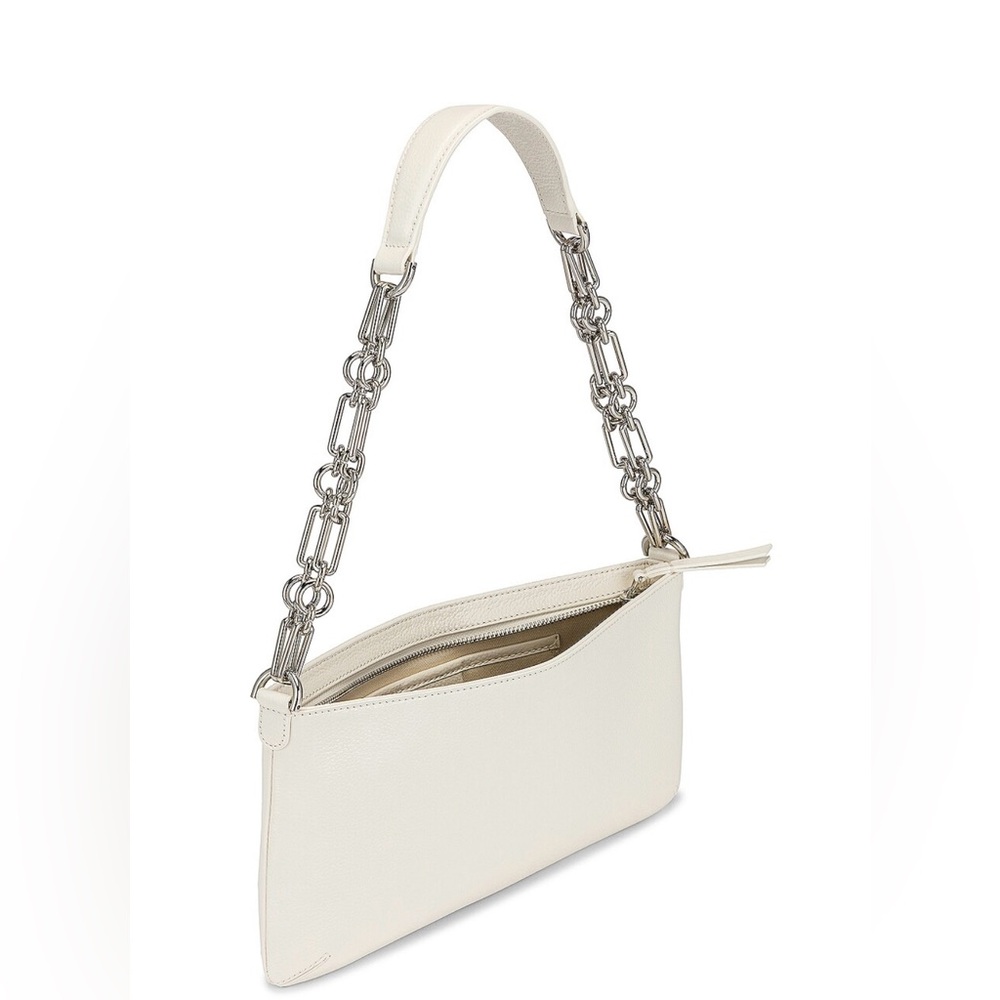 By Far Holly White Bag Silver Chain - Picture 3 of 9